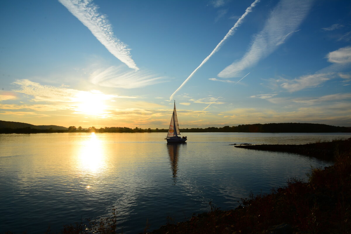 Вечер на реке. - Михаил Колосов 
