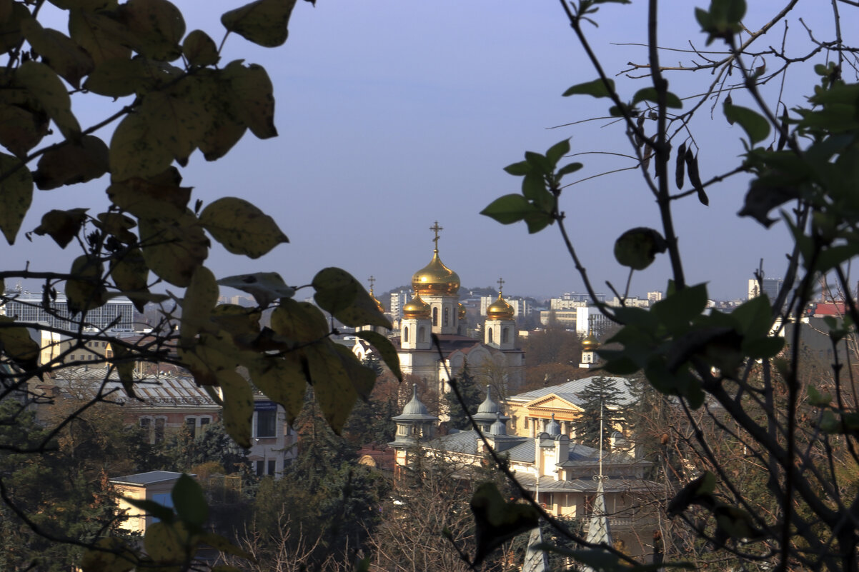 Пятигорск.Вид На спасский собор со смотровой площадки. - Александр Николаев