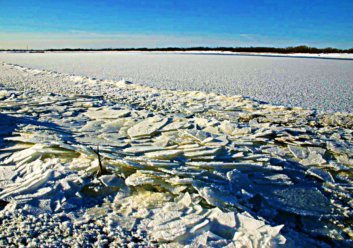Декабрь...Торошение льда на Юганской Оби! - Владимир Декабрь...Торошение льда на Юганской Оби! - Владимир