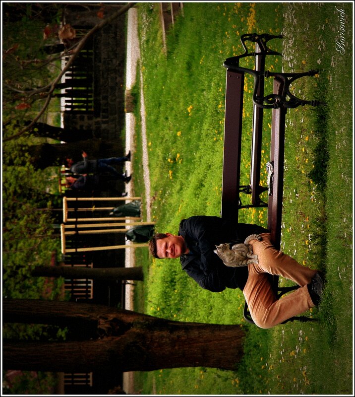 Man and Cat - Denis Lipatov