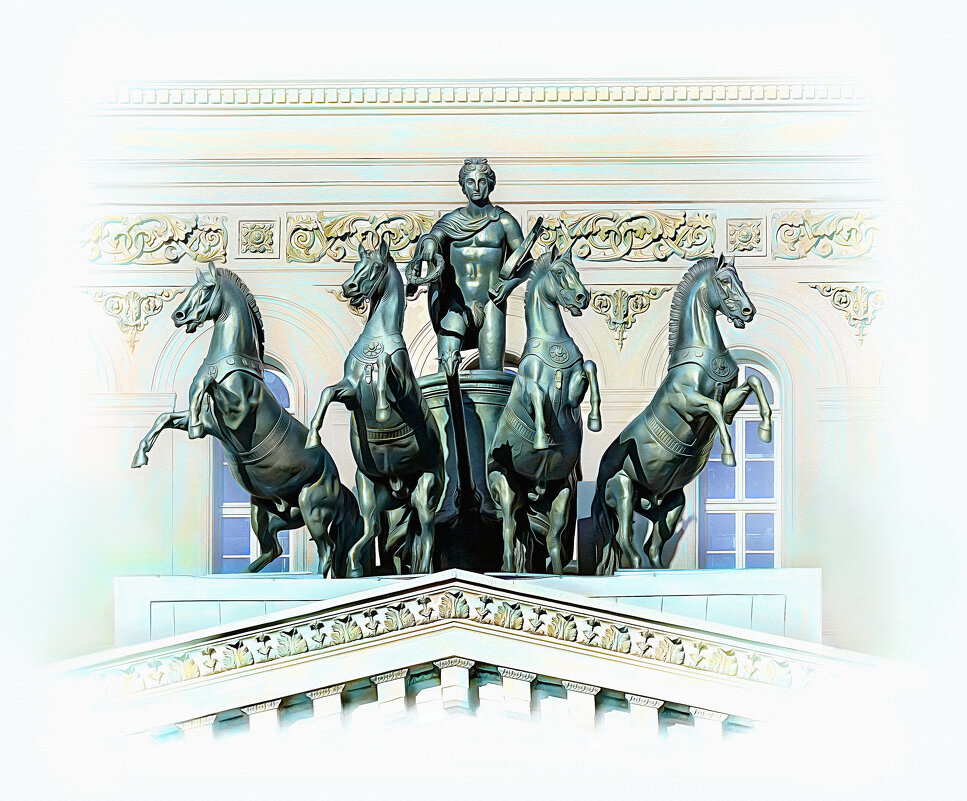 Москва. Большой театр. Квадрига Аполлона. - В и т а л и й .... Л а б з о'в Москва. Большой театр. Квадрига Аполлона. - В и т а л и й .... Л а б з о'в