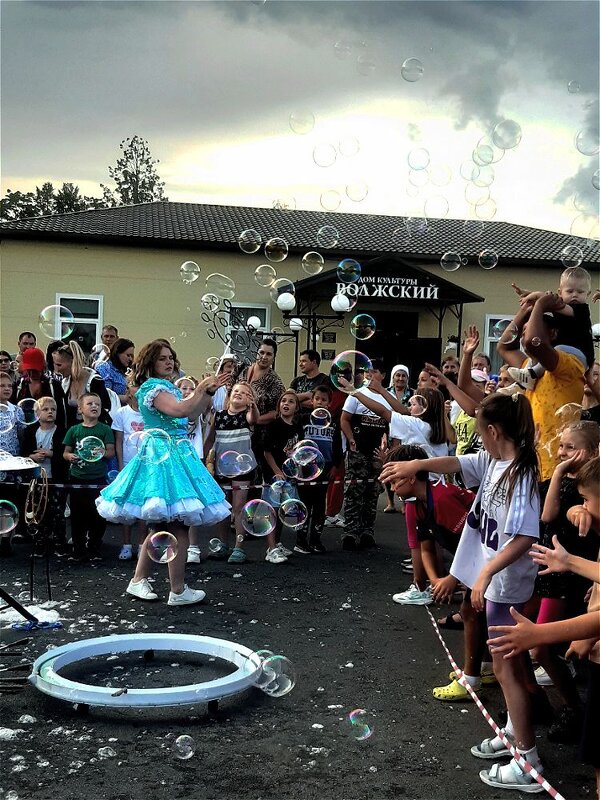 Шоу мыльных пузырей это шутки,краски,смех! - Нина Андронова