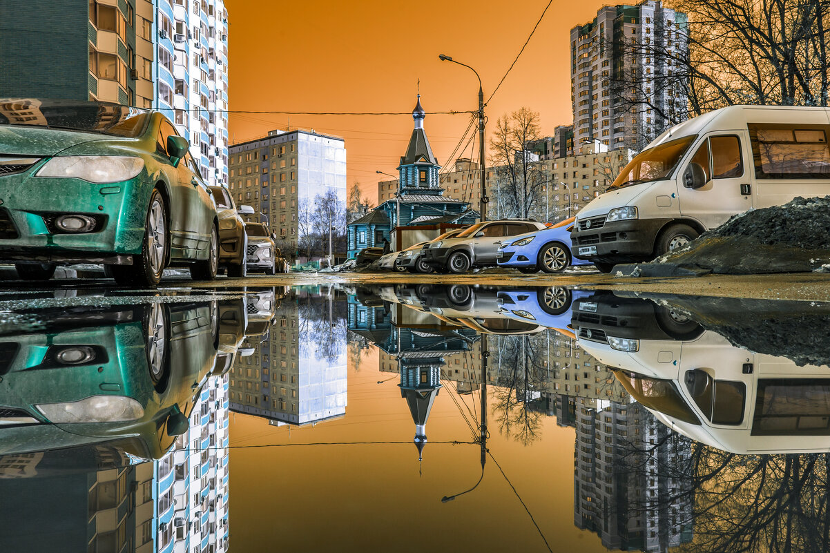 Московский дворик. Почти Поленов. - Игорь Шевченко Московский дворик. Почти Поленов. - Игорь Шевченко