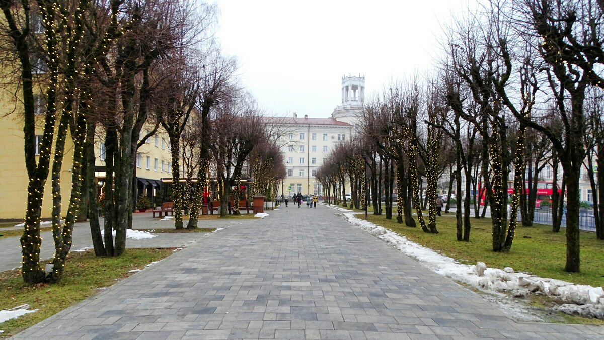 Город в середине декабря. - Милешкин Владимир Алексеевич 