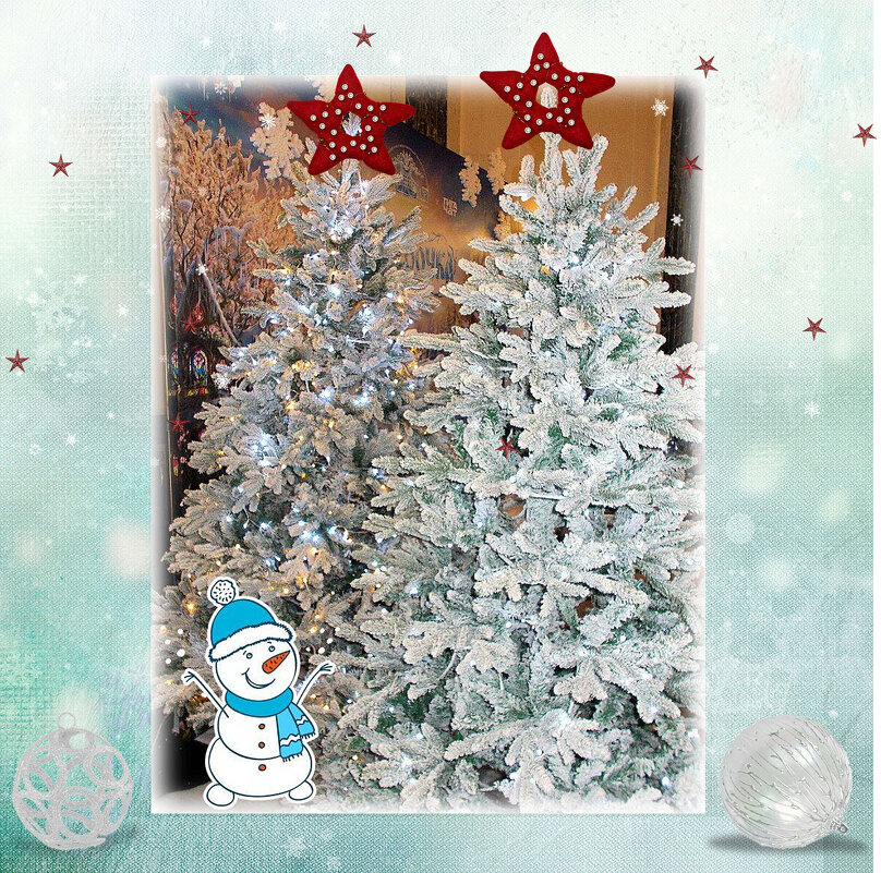 Страницы зимнего альбома: ёлки и снежный герой - Alisia La DEMA