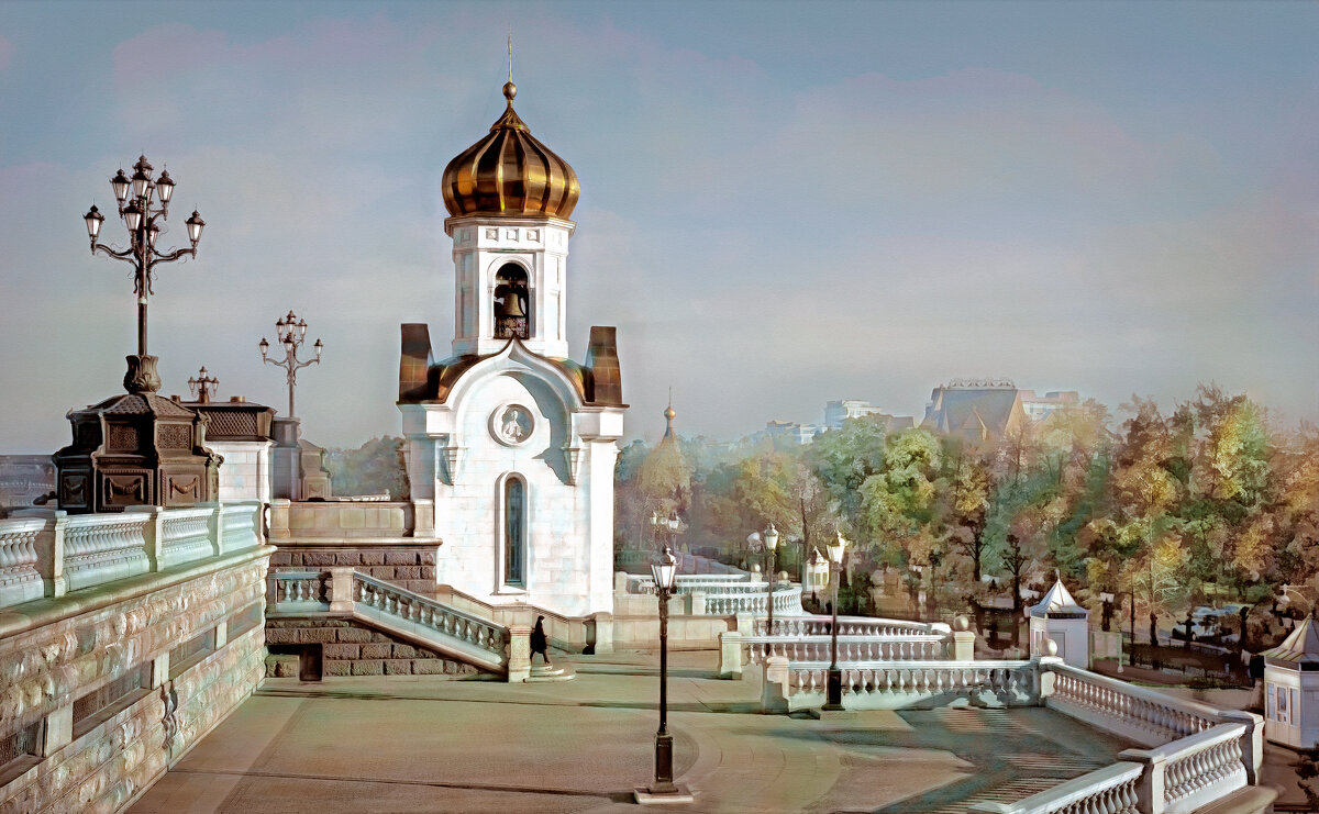 Москва. Церковь Спаса Преображения в комплексе храма Христа Спасителя. - В и т а л и й .... Л а б з о'в