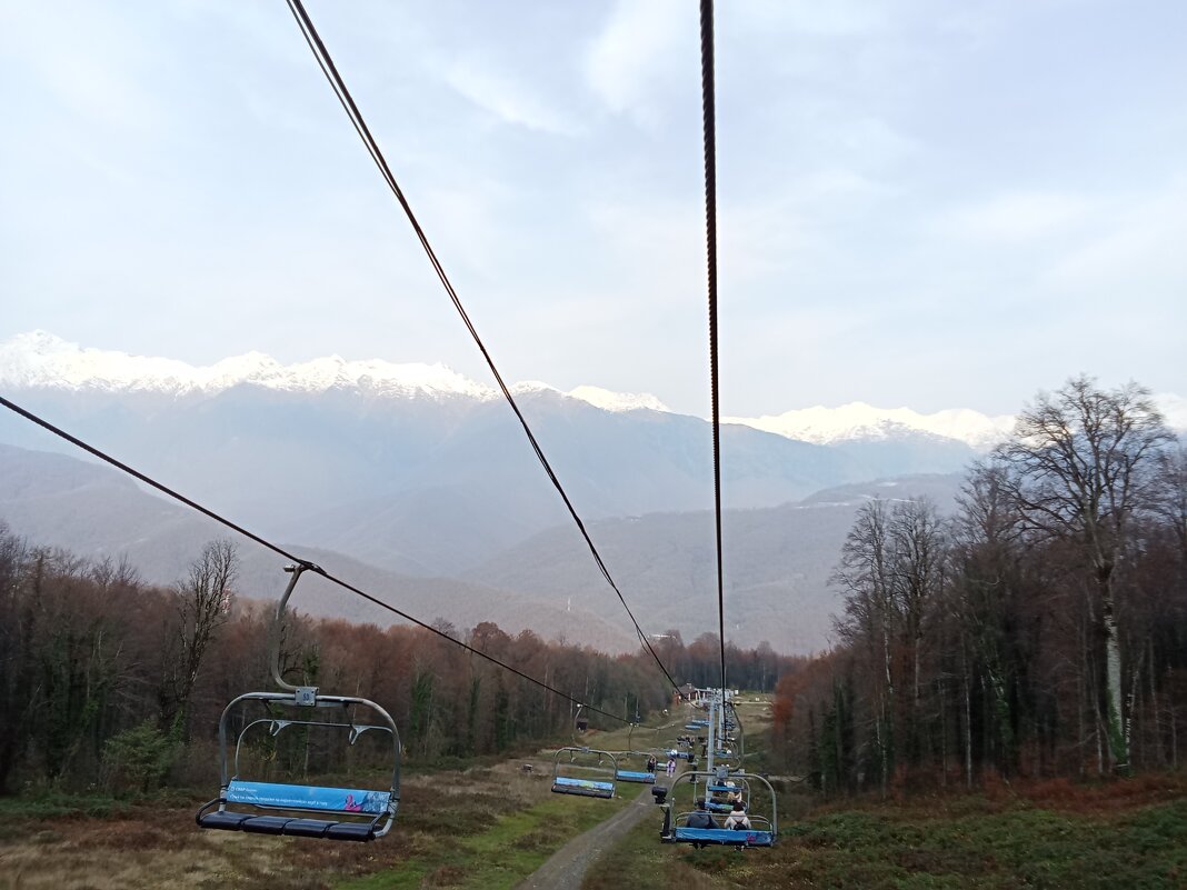Первая канатка. Сперва вниз. - Виктор 