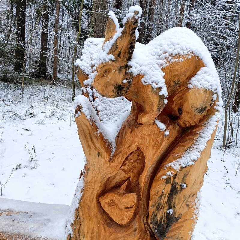 снег запорошил статую - Владимир снег запорошил статую - Владимир