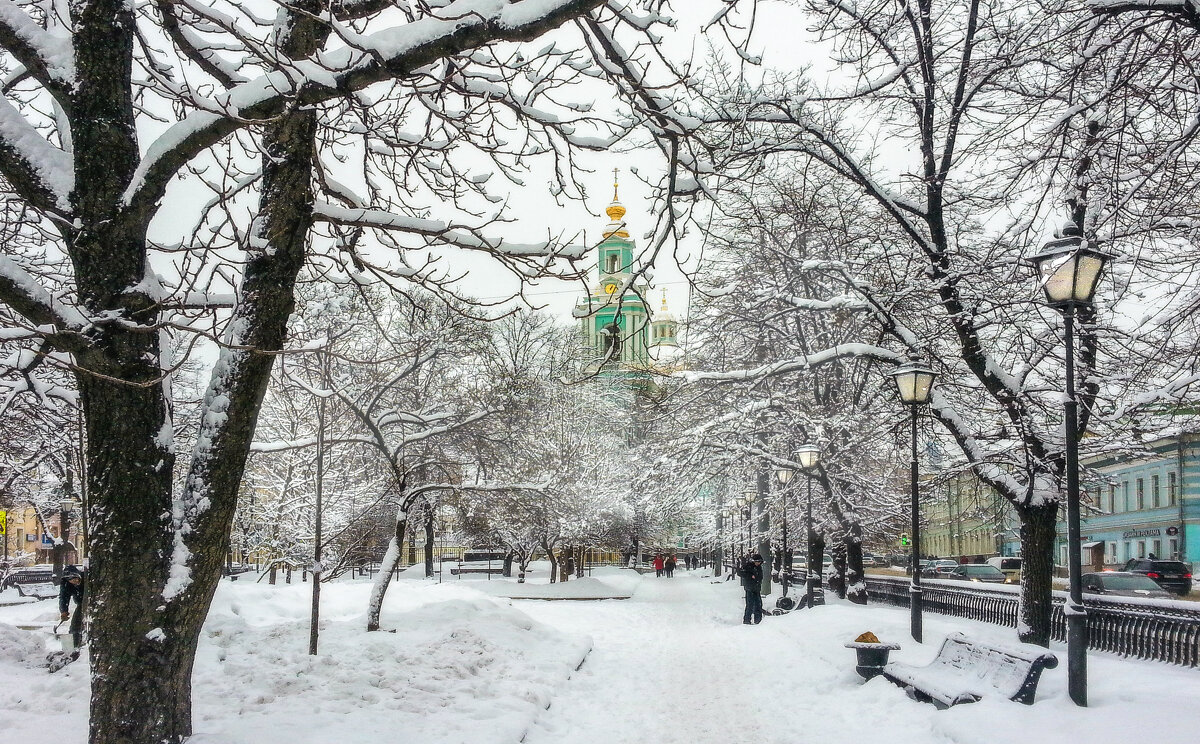 Зима в городе. - Владимир Безбородов