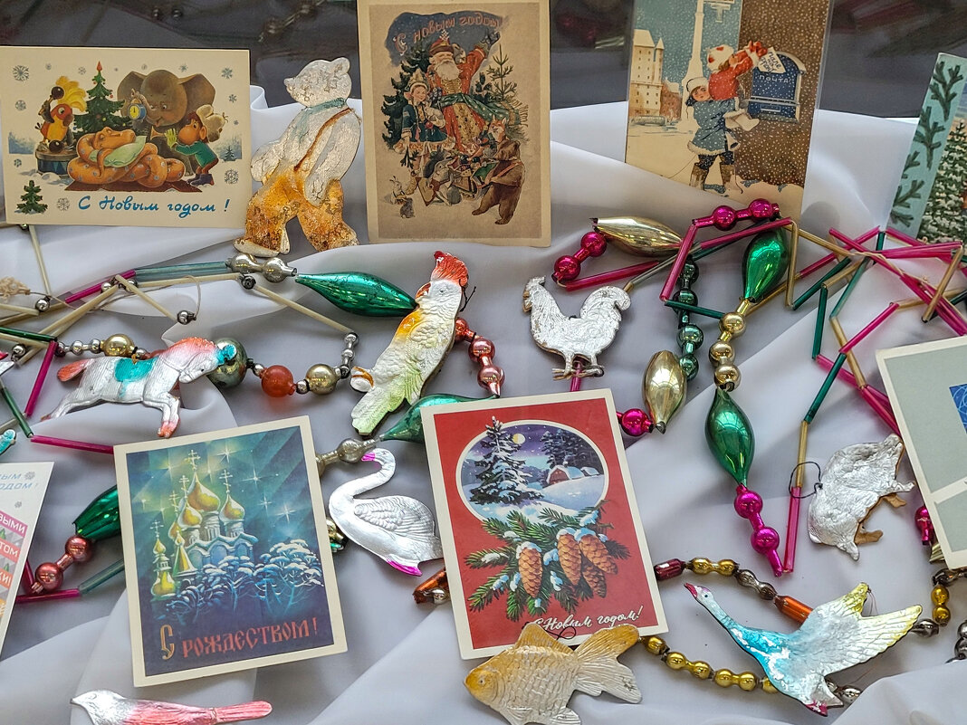 Выставка старых ёлочных игрушке - Татьяна Машошина
