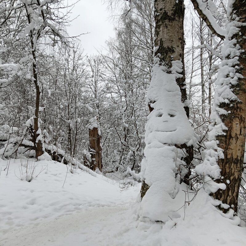 стоит статуя новогодняя - Владимир 