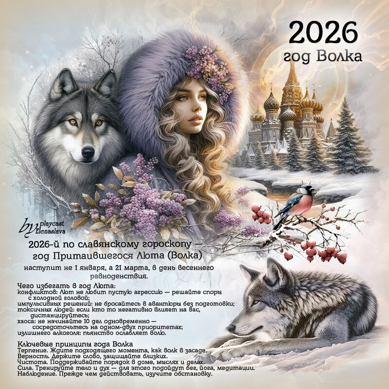 2026 год Волка... - elenaslava 