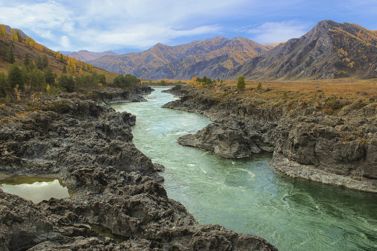 Катунь-каменные берега - елена беликова