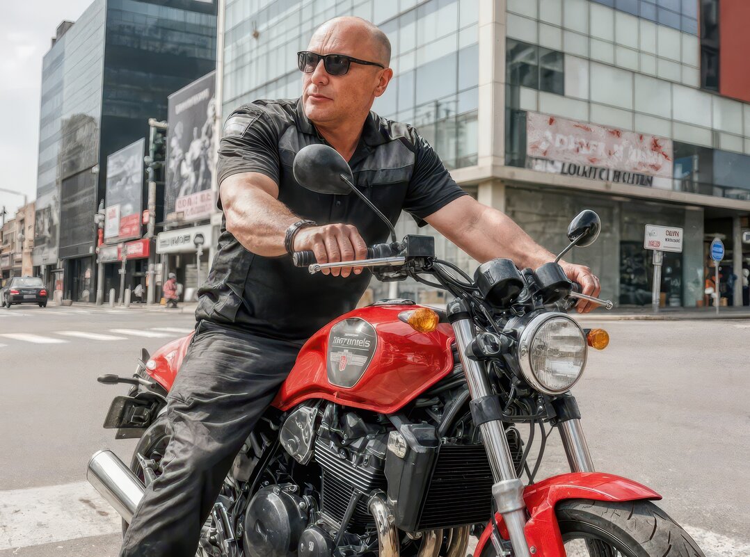 Автопортерт. Создан в нейросети. ) - Геннадий Б