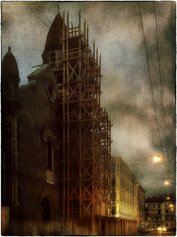 My magic Petersburg_02764_Ковенский пер., церковь Лурдской богоматери - Станислав Лебединский