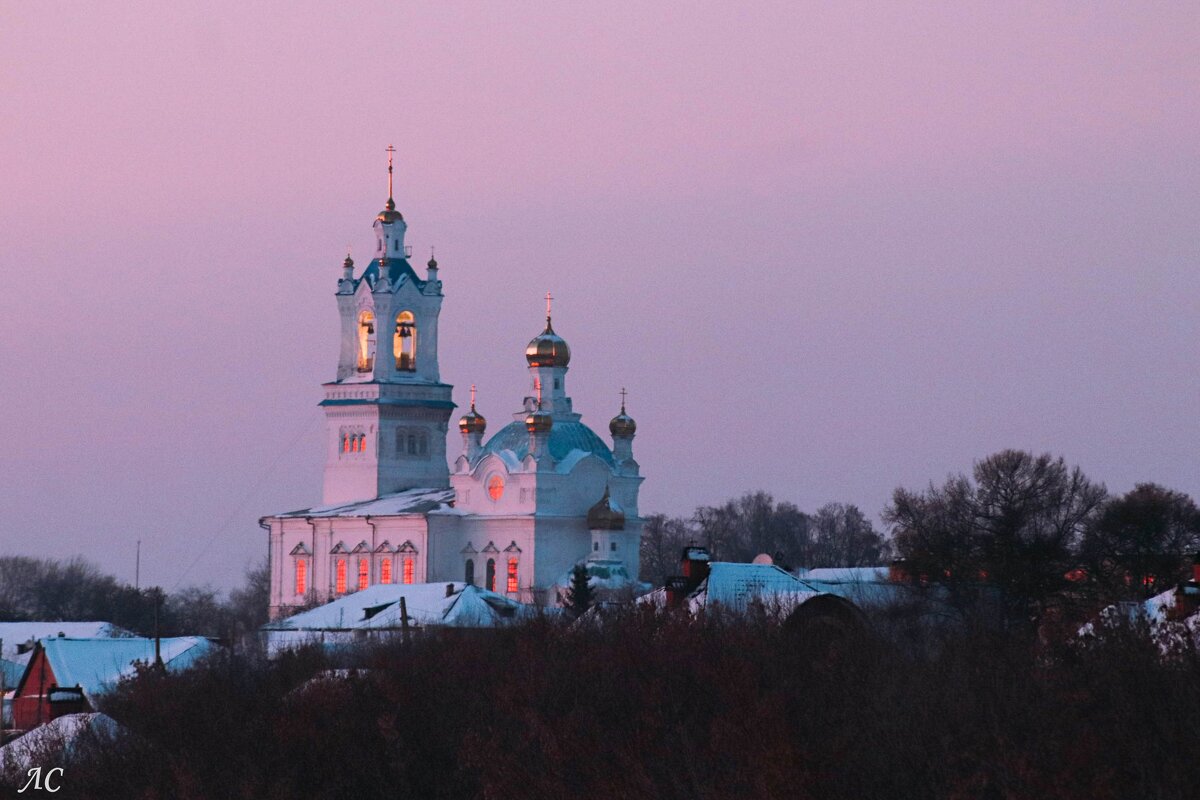 Покровский собор в лучах заката - Любовь Сахарова