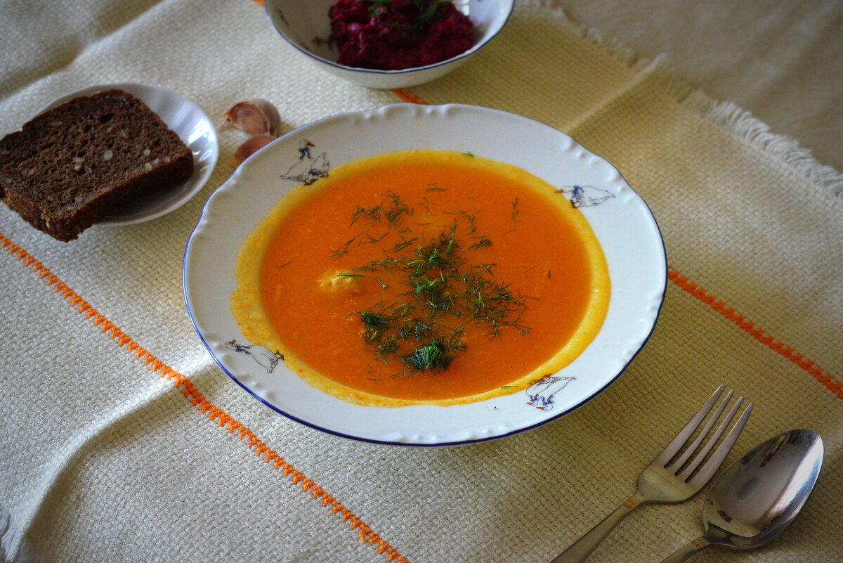 Суп-пюре из тыквы - частичка лета - Татьяна Лютаева
