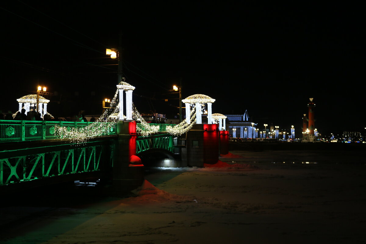 Подсветка Дворцового моста - Ольга 