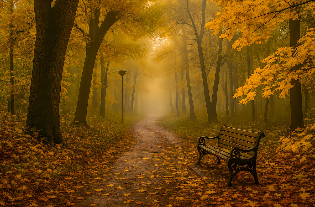 Осенний парк. - Aleksey Afonin