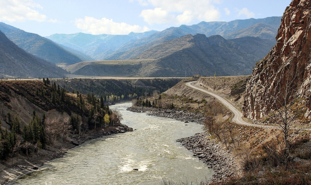 В горах Алтая (Катунские террасы) - елена беликова