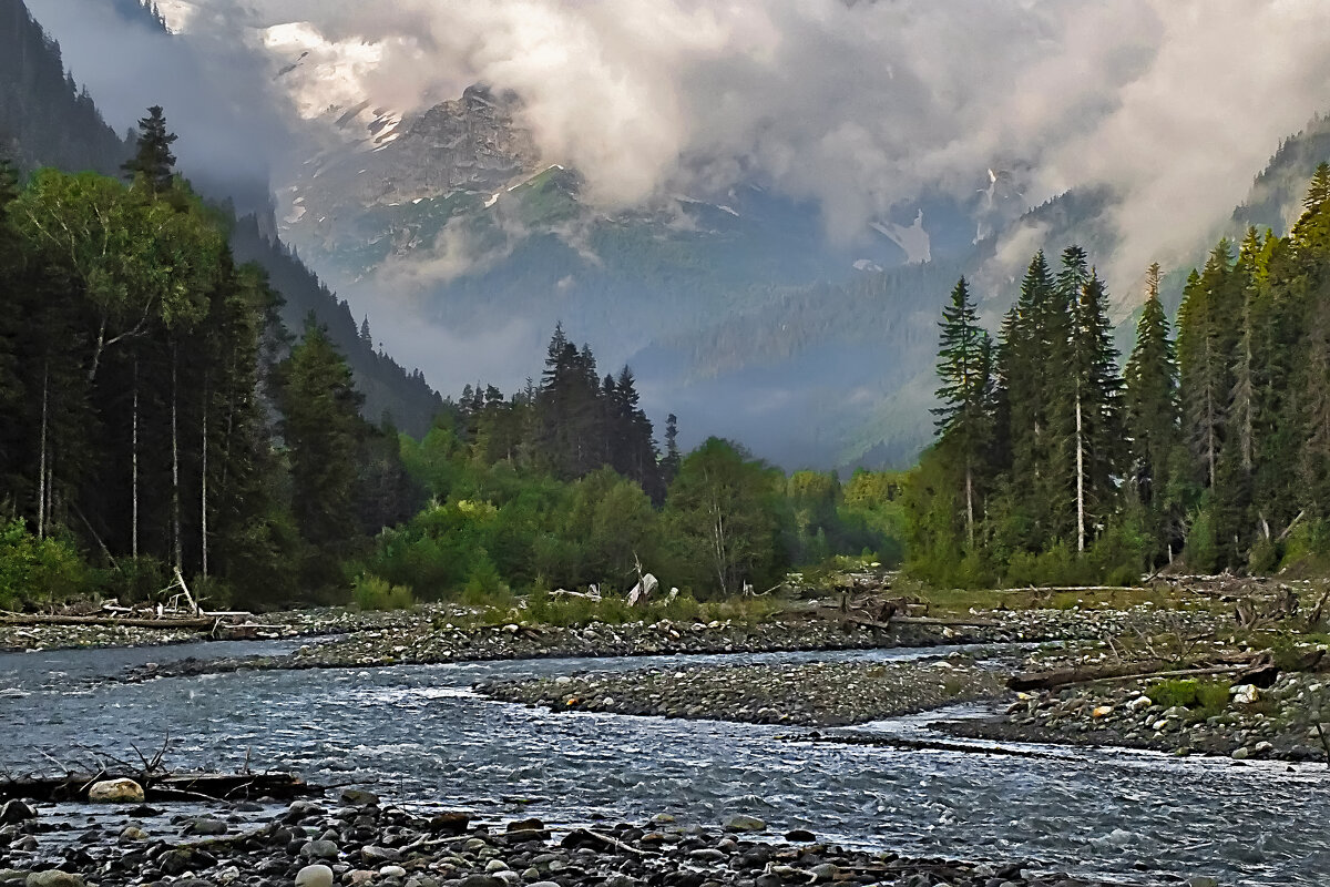 На месте слияния трёх рек/ Кавказ - Valziwa 