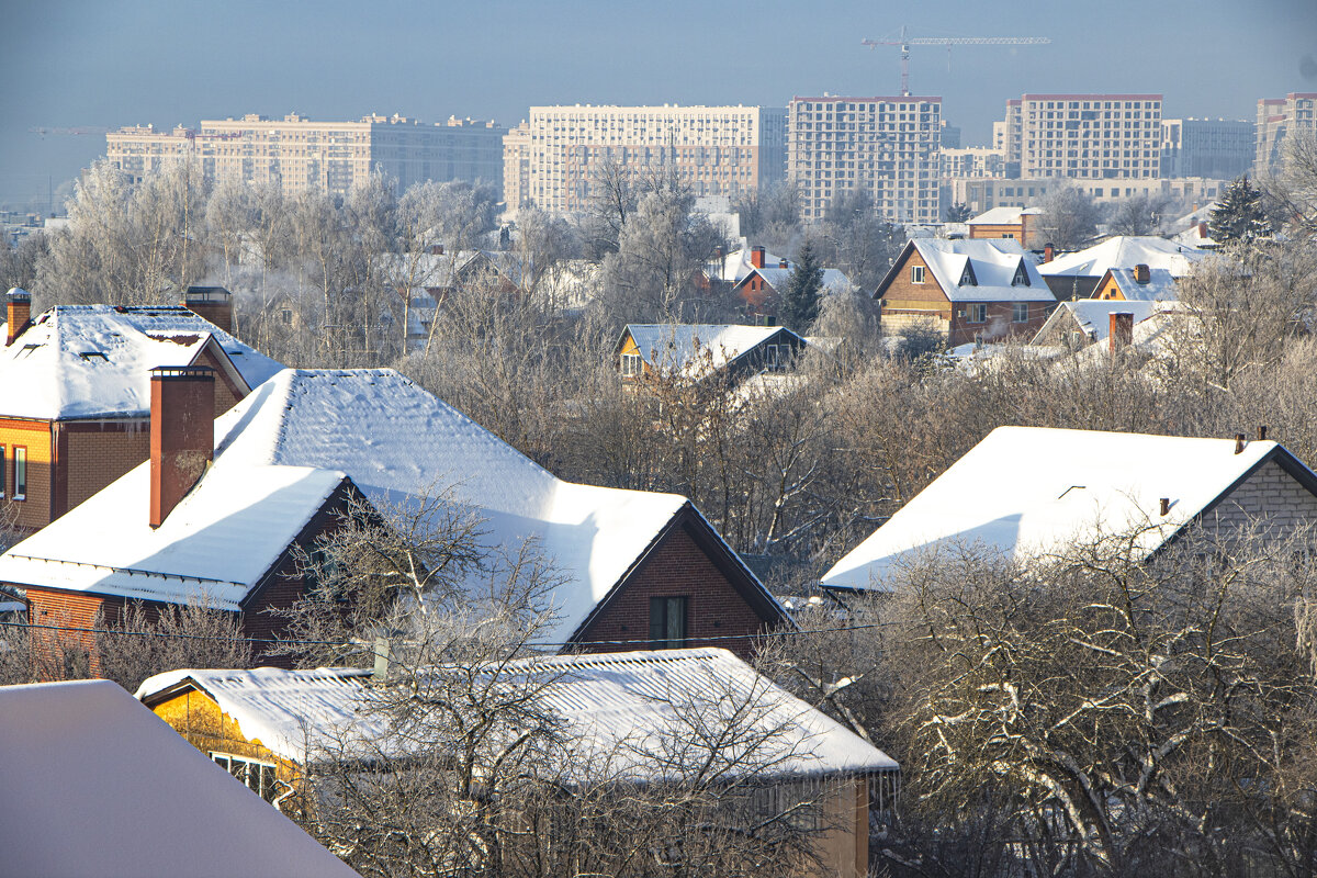 Белые крыши зимы. - Петр Беляков