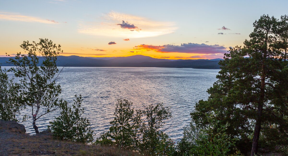 Закат на озере Тургояк. - Алексей Трухин