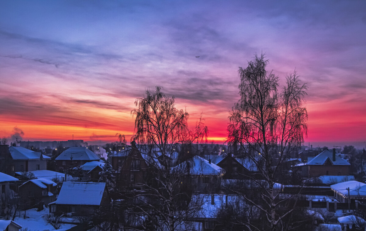 Закат к морозу. - Петр Беляков