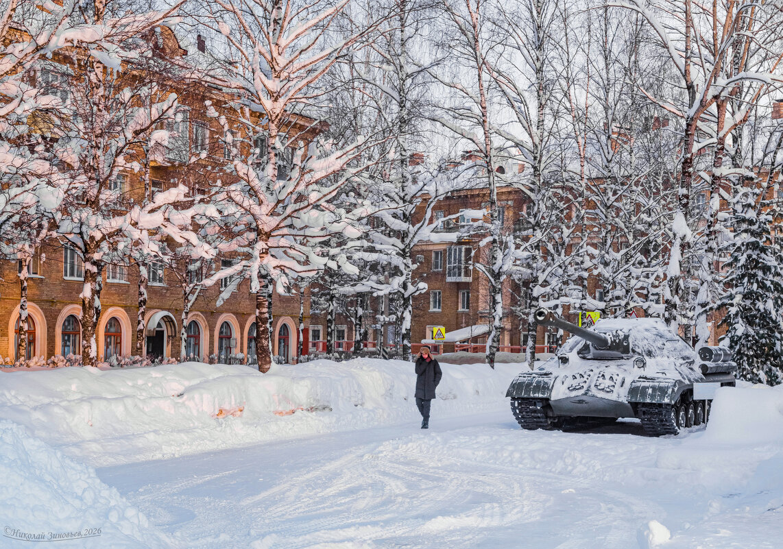 Ухта снежная, "Старый город" у Вечного Огня. - Николай Зиновьев