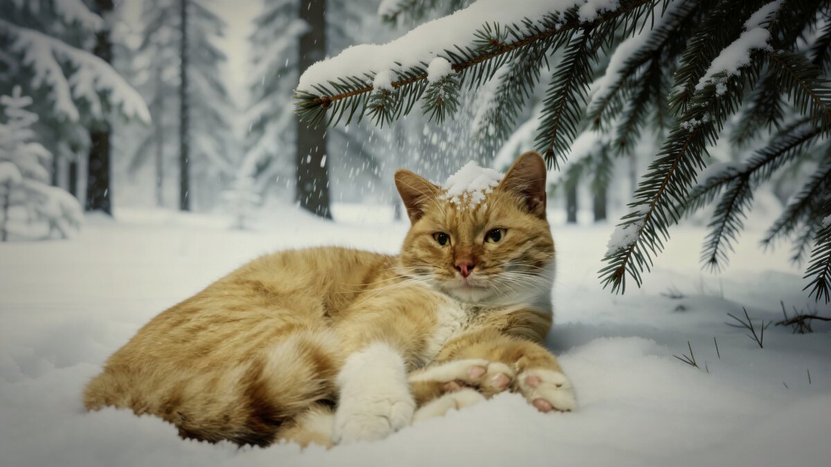 Осторожно Васька- "снег в башка попадет совсем плохо будет" - Мариша 