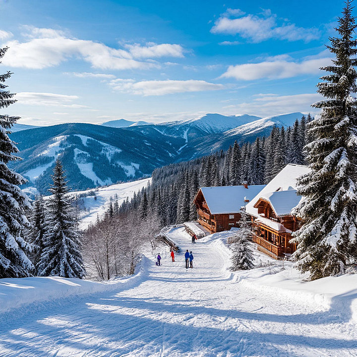 лыжный отдых в горах. - Mila 