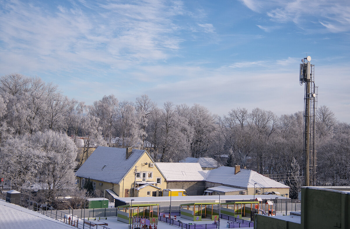 Зима в посёлке. Вид из окна - Александр Степовой 