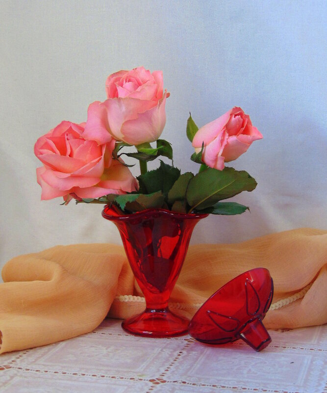 Розовые розы. - nadyasilyuk Вознюк