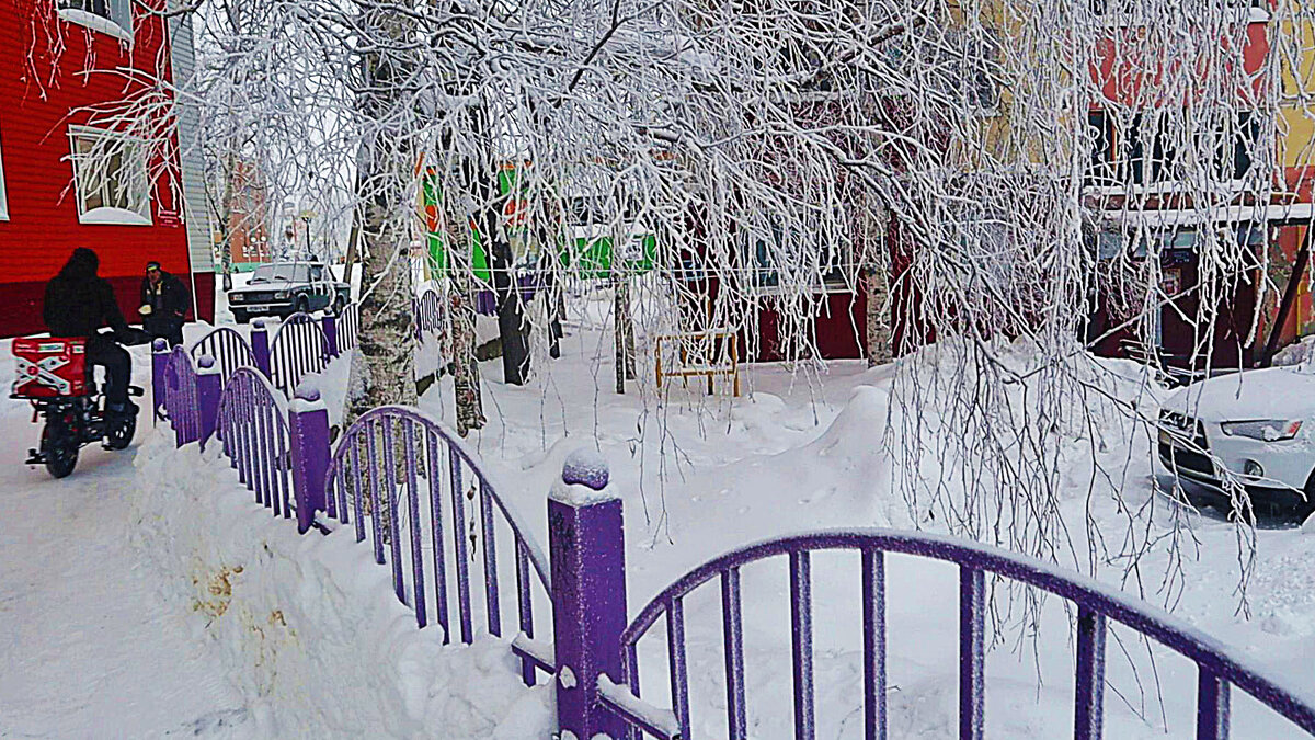 Январь.Снежное утро курьера! - Владимир 