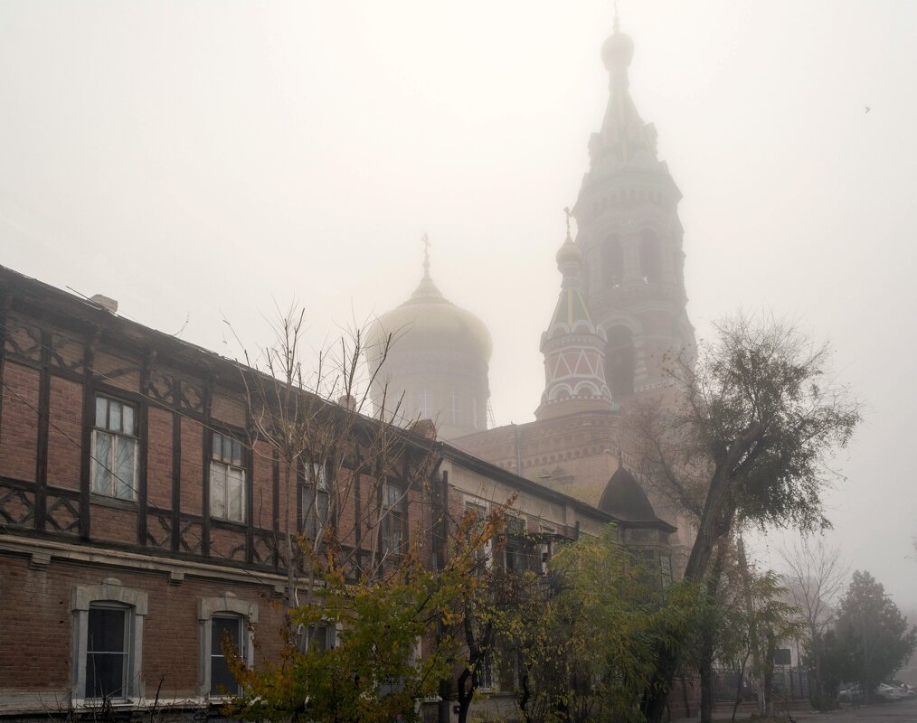 Осений туман. Казанский собор - Владимир Жуков