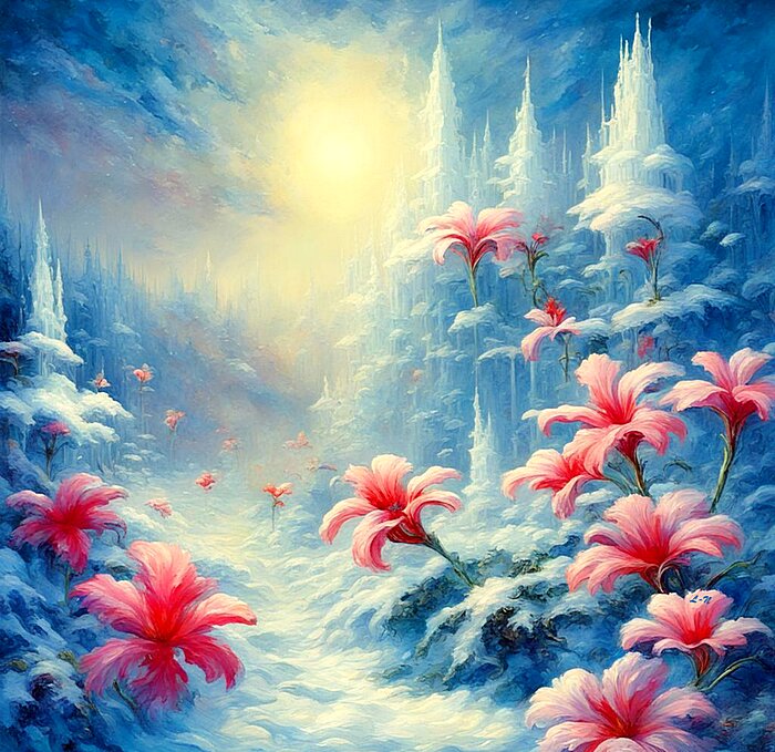 цветы под снегом. - Mila 