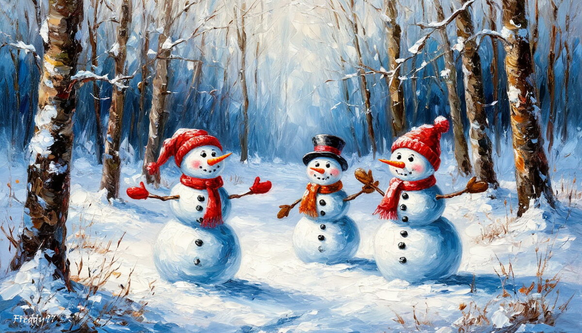 Весёлые снеговики - Freddy 97