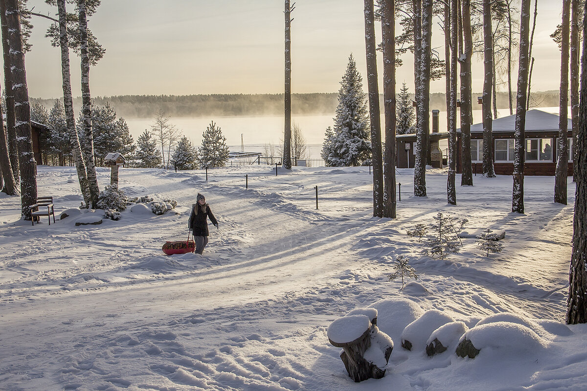 Морозный денек на Вуоксе. - Bosanat 
