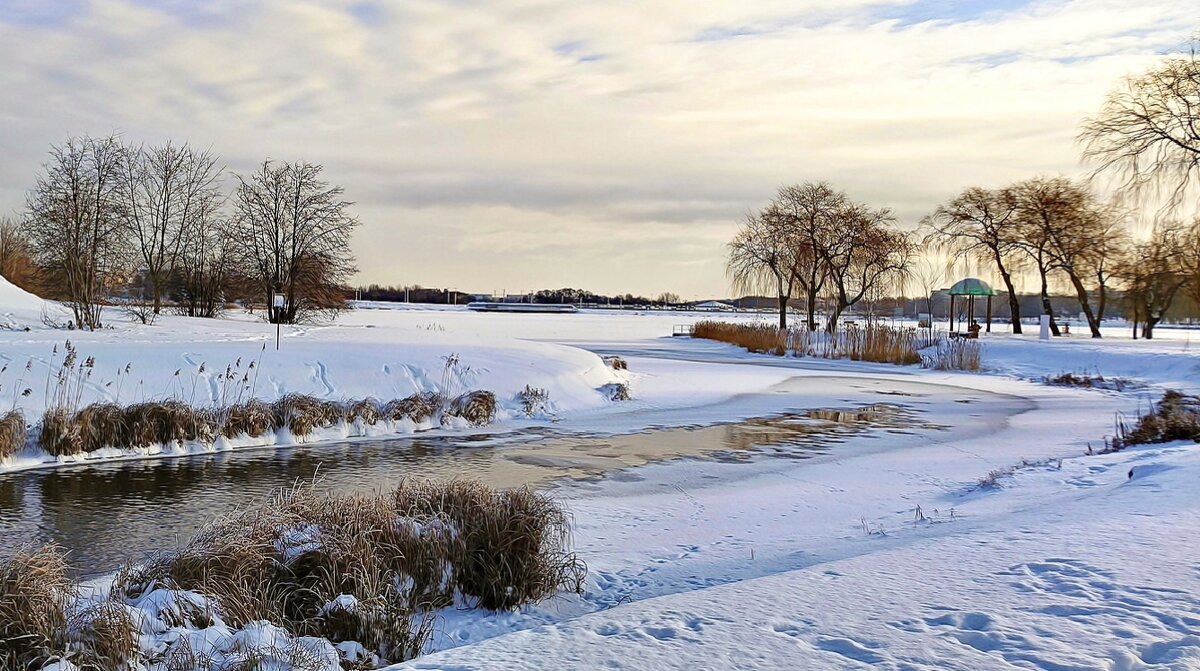 Зима на озере - Игорь Сычёв