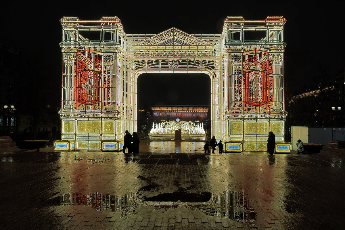 Новогодняя Пушкинская площадь. - Евгений Седов