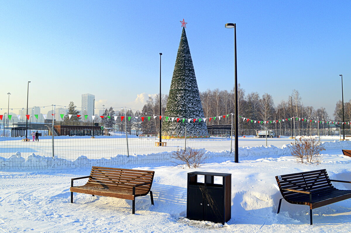 Каток в парке Арена - Татьяна Лютаева