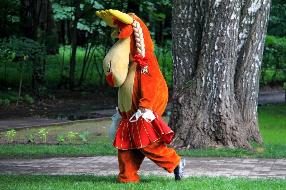 СКАЗОЧНЫЙ ГЕРОЙ НА ТРОПИНКЕ ПАРКА - Валентина 