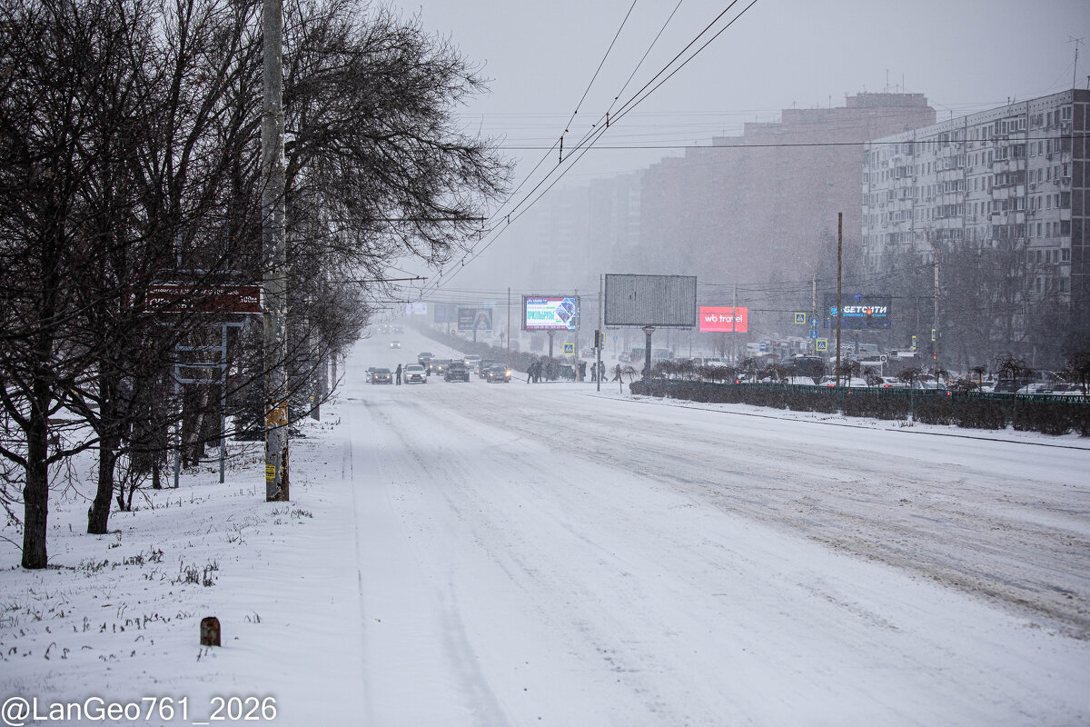 Снегопад в Ростове-на-Дону. - Руслан 