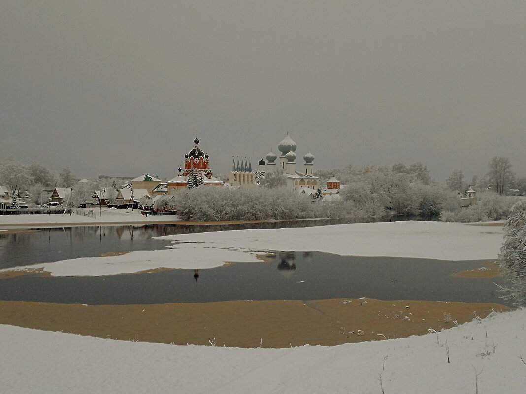 Зимним днём на реке Тихвинка - Сергей Кочнев