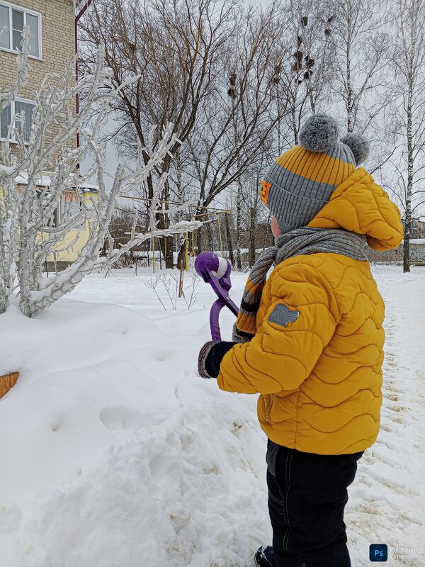 Лепка снеголепкой - Юлия Денискина
