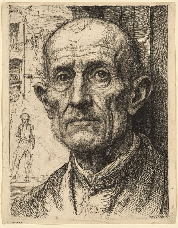 Голова задумчивого человека - Георгий Пичугин