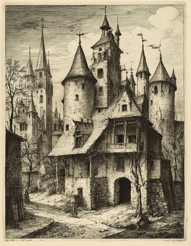 Внутренний дворик - Георгий Пичугин