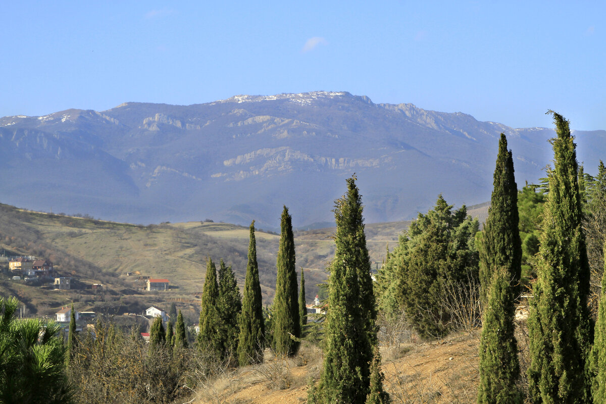 Пейзаж с кипарисами - Геннадий Валеев