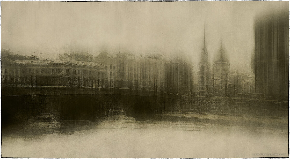 My magic Petersburg_02976_р. Фонтанка. Мост Белинского - Станислав Лебединский