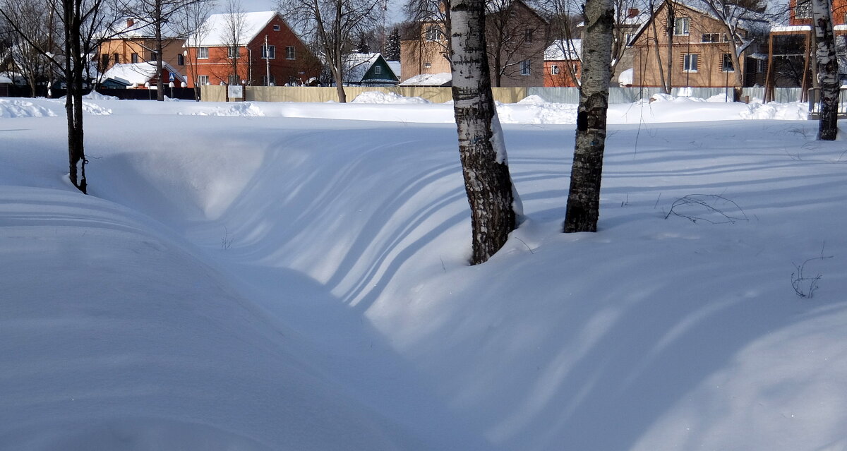 Нити и линии длинные синие, тени на белые снеги легли... - Люба 